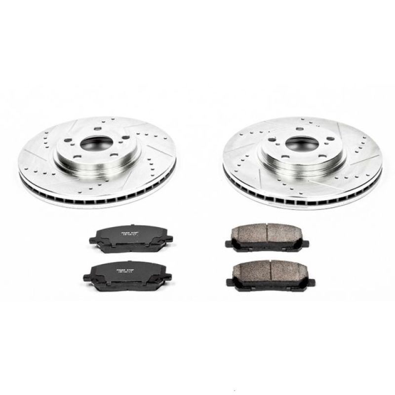 Power Stop 01-07 Toyota Highlander Front Z23 Evolution Sport Brake Kit