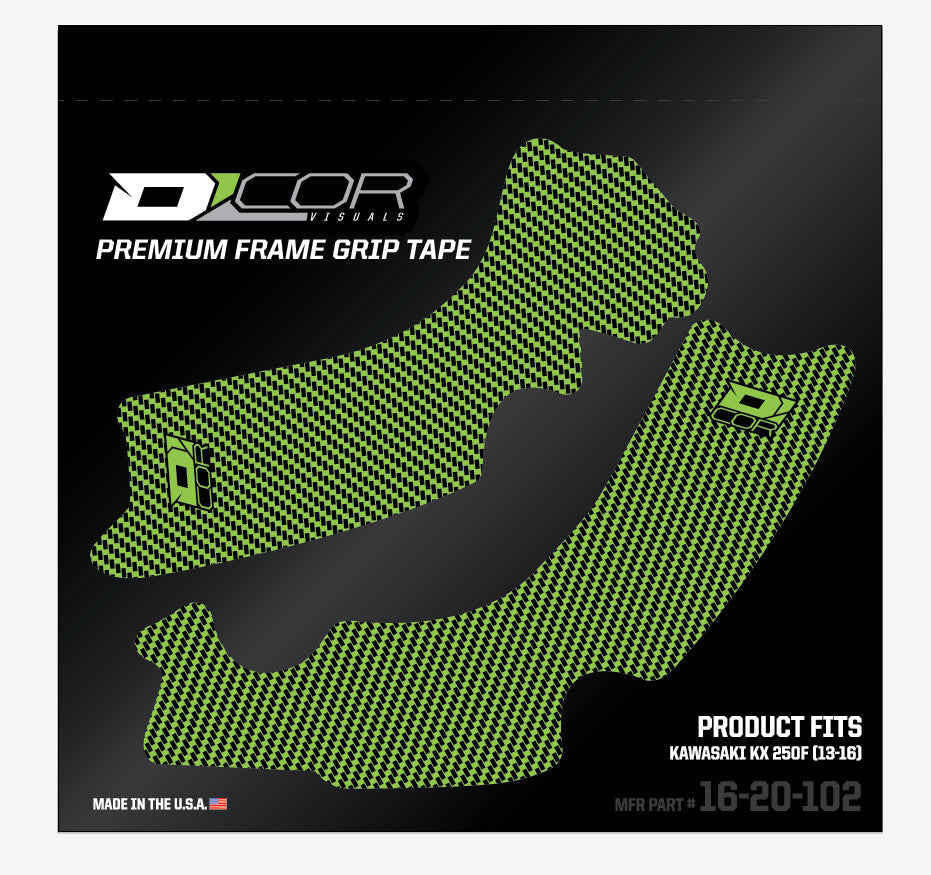 D-COR Frame Grip Guard Decal Green/Black 16-20-102