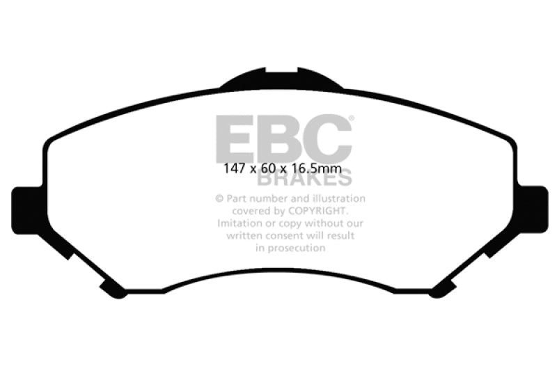 EBC 08-11 Chrysler Town & Country 3.3 Yellowstuff Front Brake Pads DP41798R