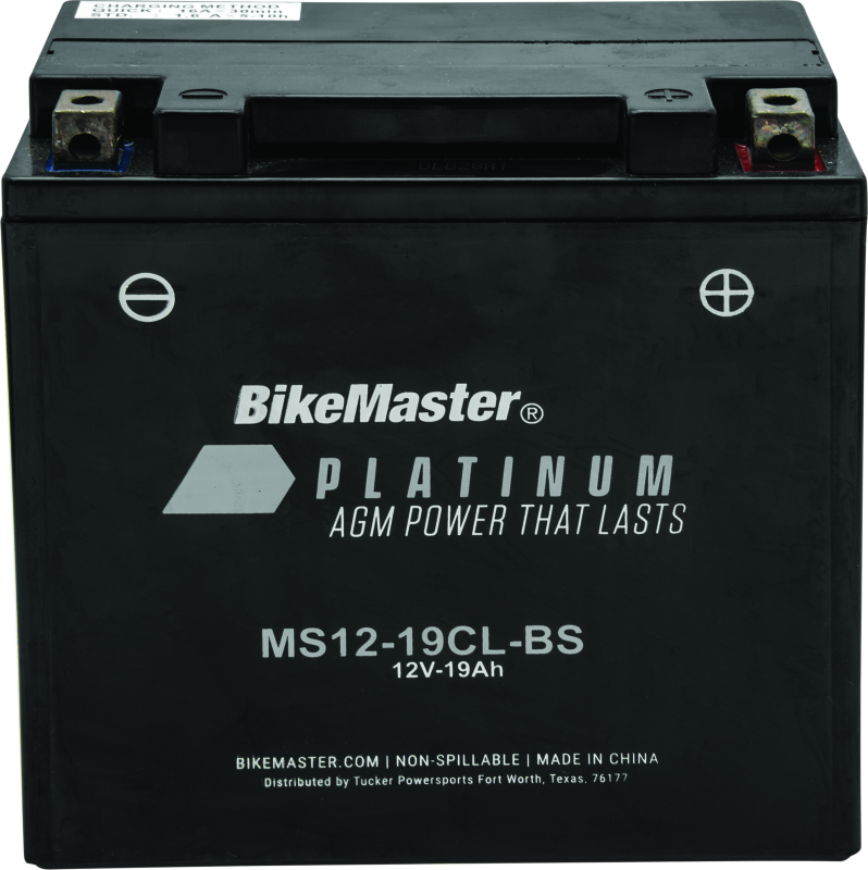 BikeMaster AGM Battery - MS12-19CL-BS 780722