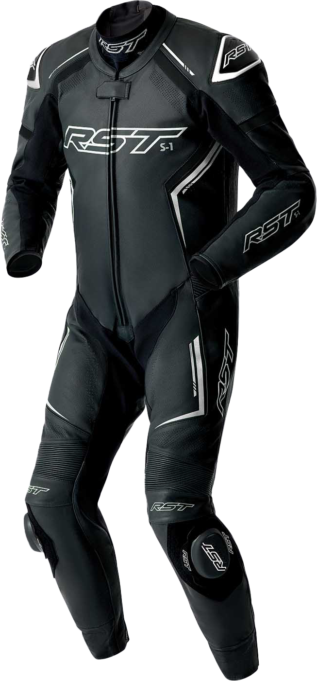 RST S1 D3o Suit Blk/Whi Leather Xs 103604WHI-38
