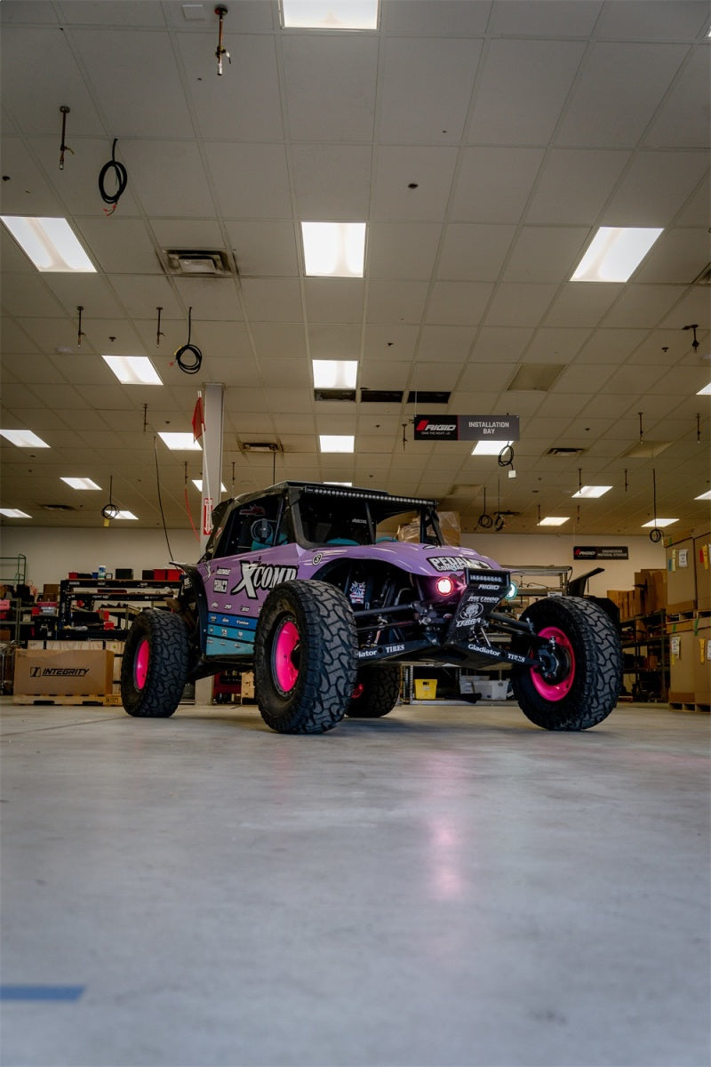 Rigid Industries x SHREDDY 360-Series 6in Lights w/Wt Bcklght (2) + 6 Covers (2 Pink/2 Teal/2 Blk) 36204-SHREDDY