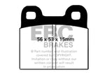 EBC 71-79 Volkswagen Beetle 1.3 (1300) Yellowstuff Front Brake Pads DP4105R