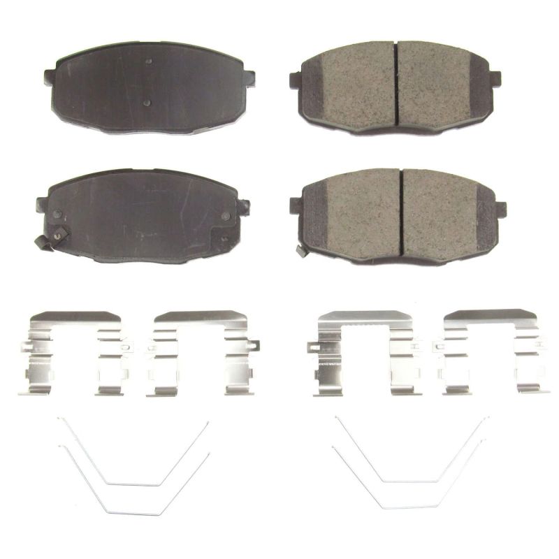 Power Stop 2018 Hyundai Elantra GT Front Z17 Evolution Ceramic Brake Pads w/Hardware