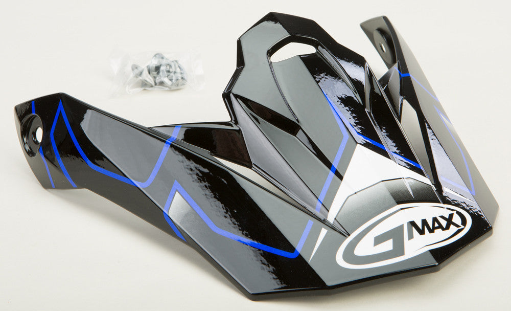 GMAX Visor W/Screws Step Mx-86 Black/Blue G086039