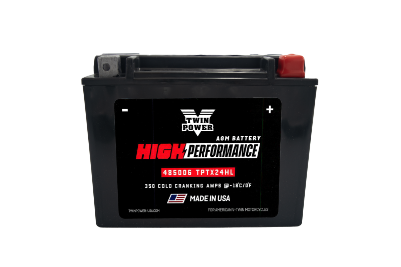 Twin Power YTX-24HL High Performance Battery Replaces H-D 66010-82A Made in USA