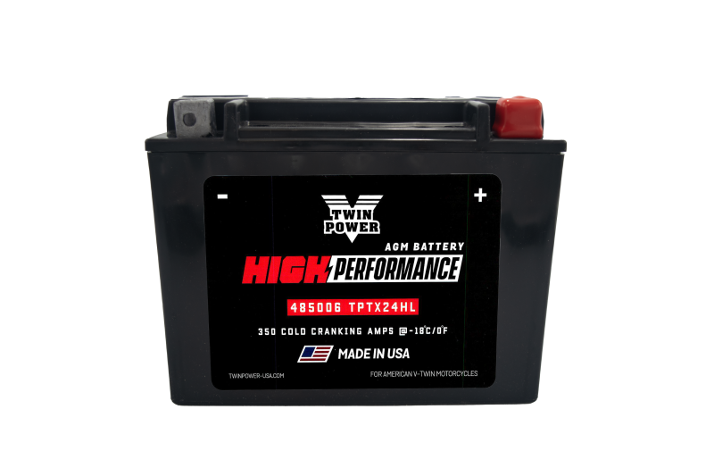 Twin Power YTX-24HL High Performance Battery Replaces H-D 66010-82A Made in USA 485006