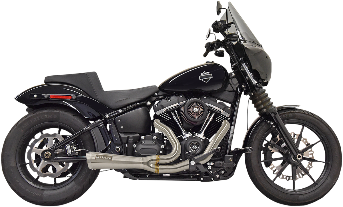 BASSANI XHAUST The Ripper Short Road Rage 2-into-1 Exhaust System Stainless Steel 1S73SS