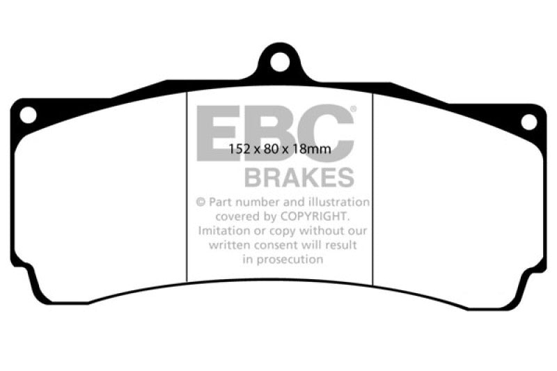 EBC Brakes Yellowstuff Performance Brake Pads DP4006R