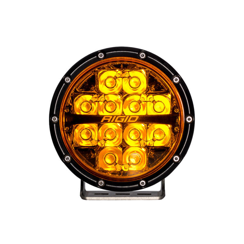 Rigid Industries 360-Series 6in SAE Fog w/ Amber PRO Lens - White (Pair) 36210