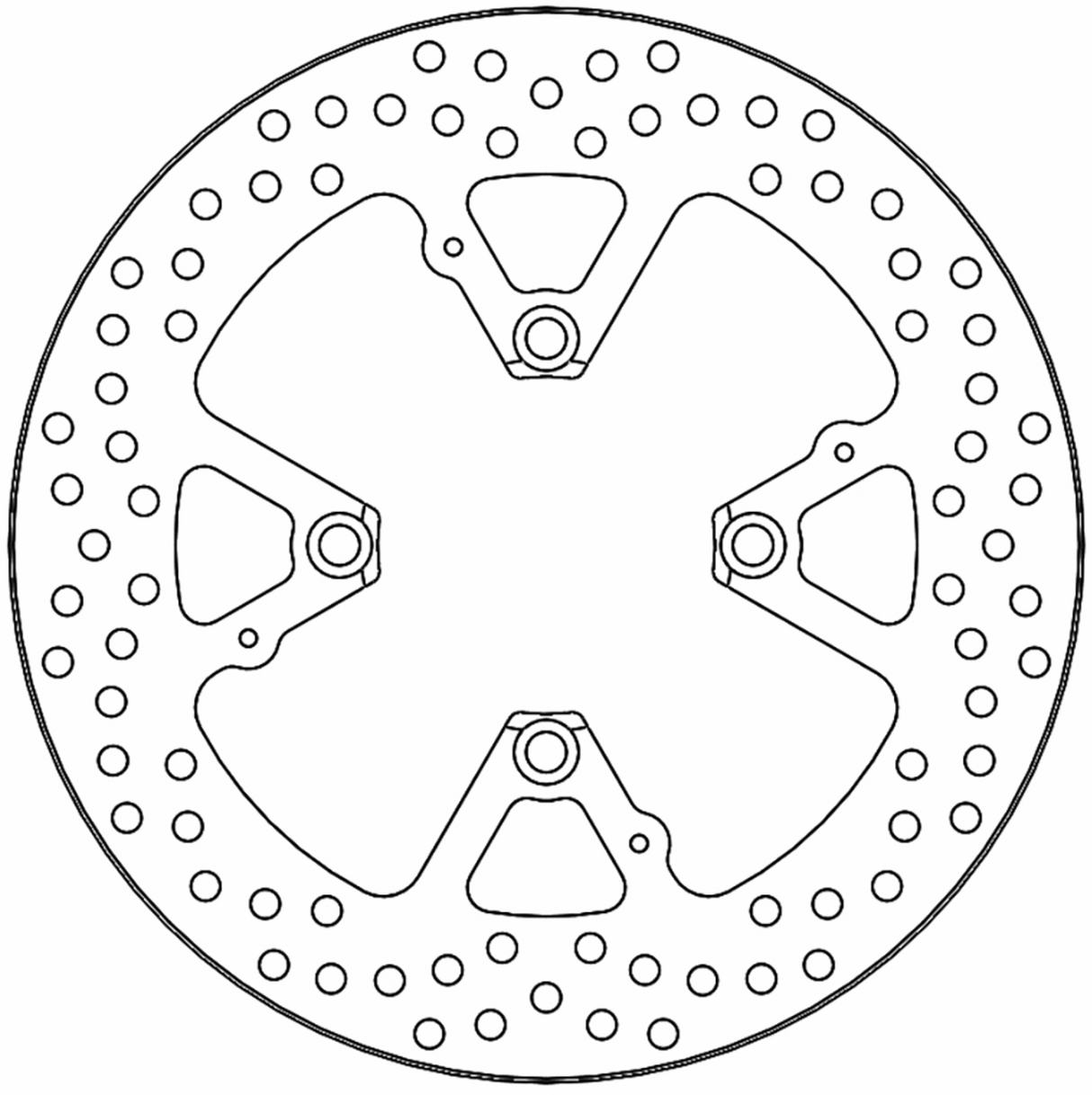 MOTO-MASTER Brake Rotor - Rear - Flame 110382-PU