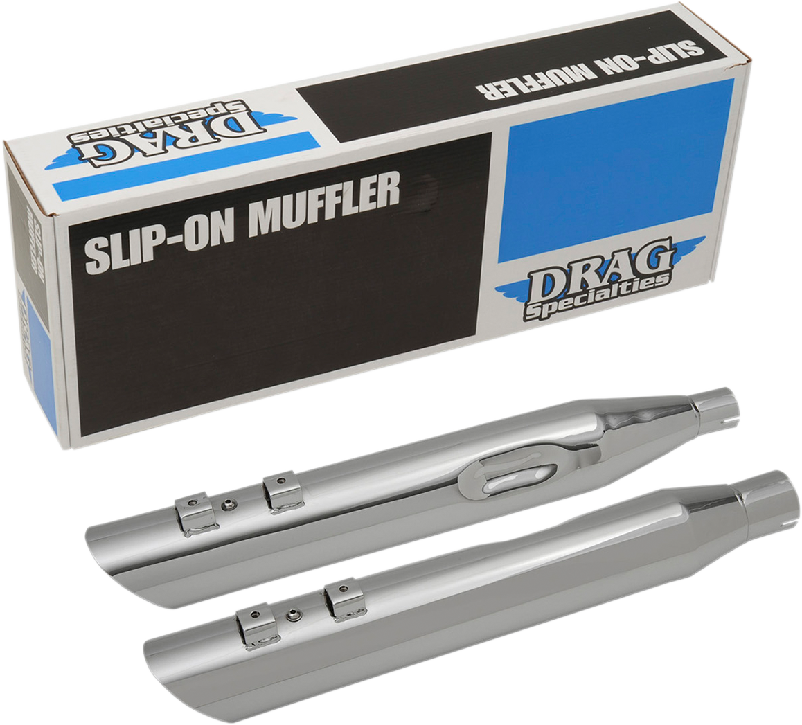 DRAG SPECIALTIES 3.5" Mufflers for FL - Chrome ACTUALLY 3.5" H00963