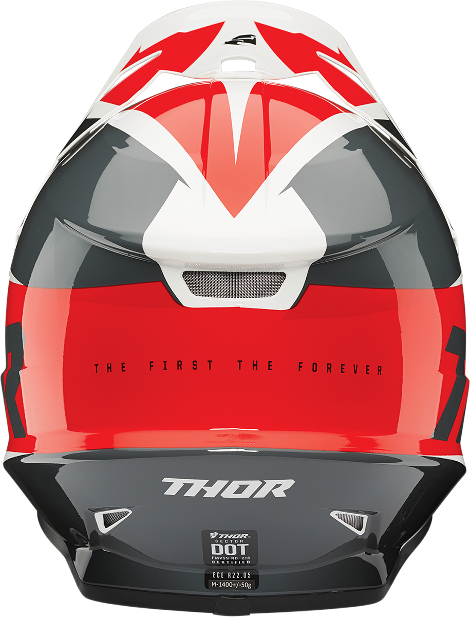 THOR Sector Helmet - Fader - Red/Black - Medium 0110-6791