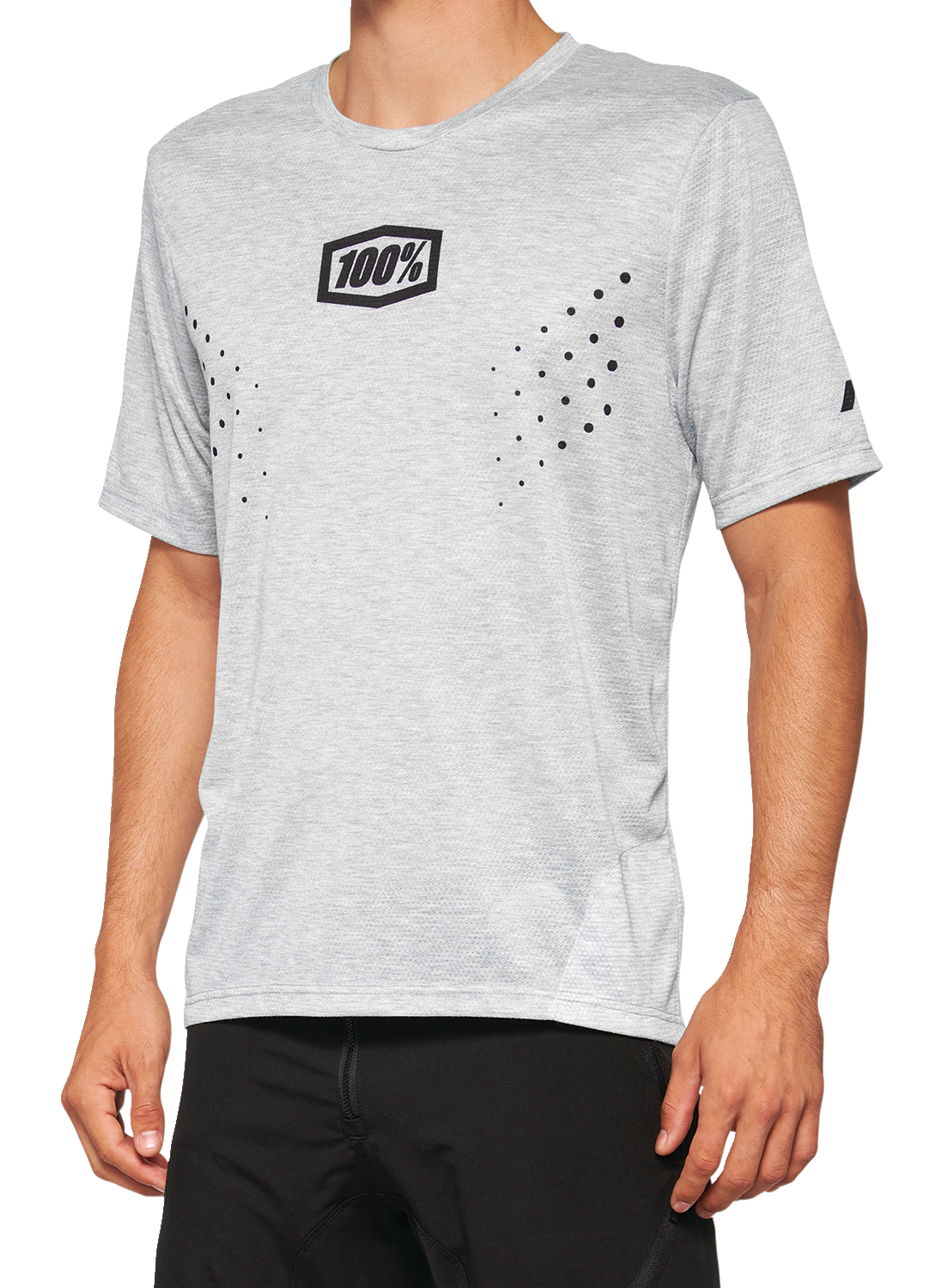 100% Airmatic Mesh Jersey - Short-Sleeve - Gray - Large 40016-00007