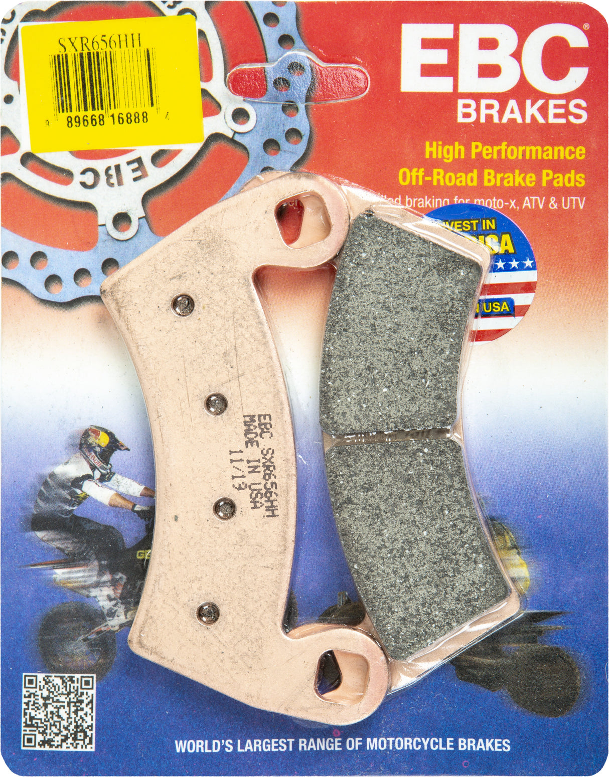 EBC Brake Pads Sxr656hh Sintered Sxr Series SXR656HH