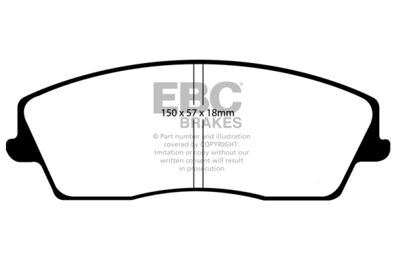 EBC 05-09 Chrysler 300 2.7 Redstuff Front Brake Pads DP31723C