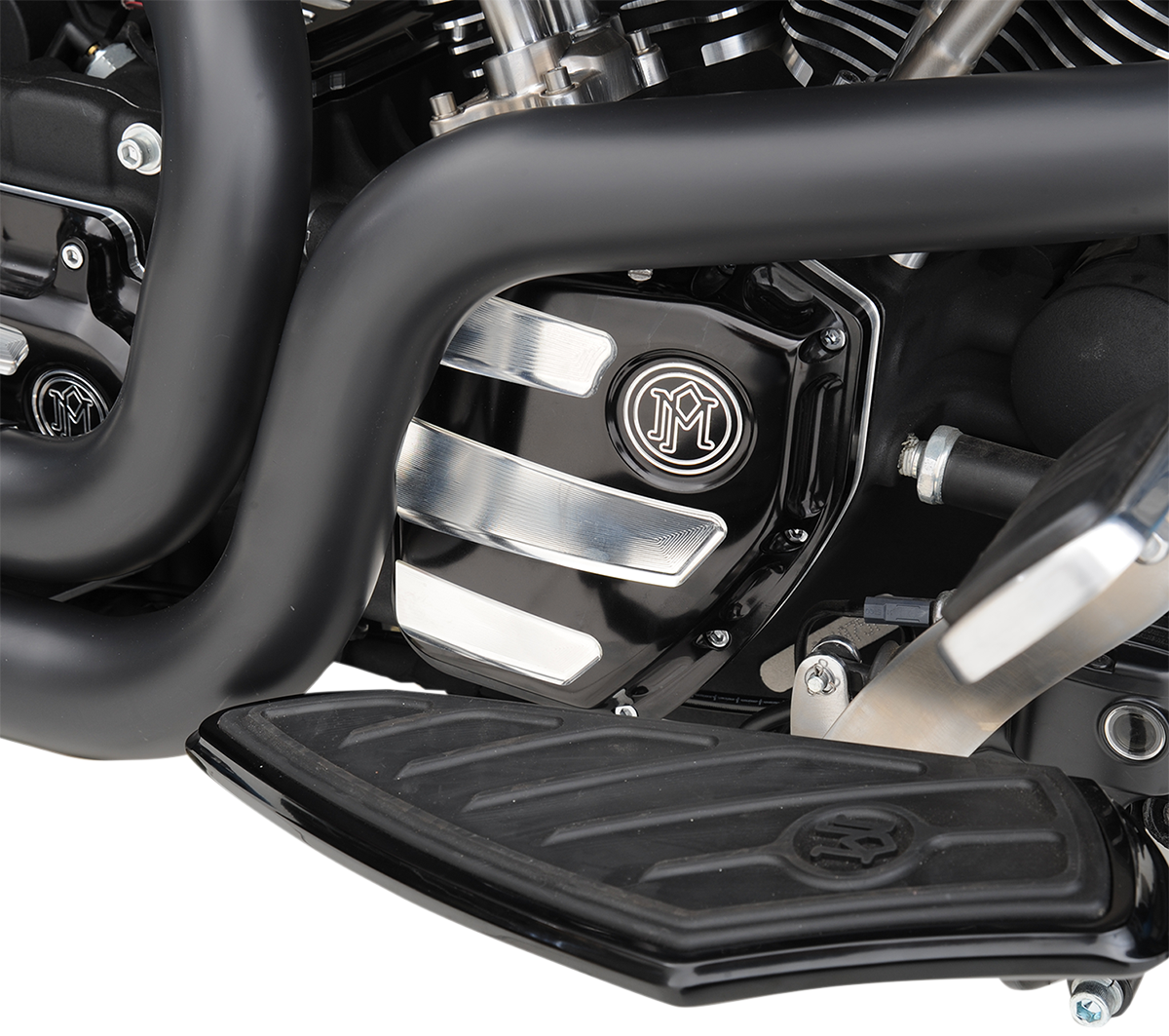 PERFORMANCE MACHINE (PM) Cam Cover - Scalloped Contrast Cut - Twin Cam 0177-2020-BM