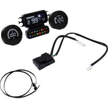 KOSO NORTH AMERICA Complete D2 Gauge Kit - Engine Temperature - Harley Davidson® - Baggers BA080050