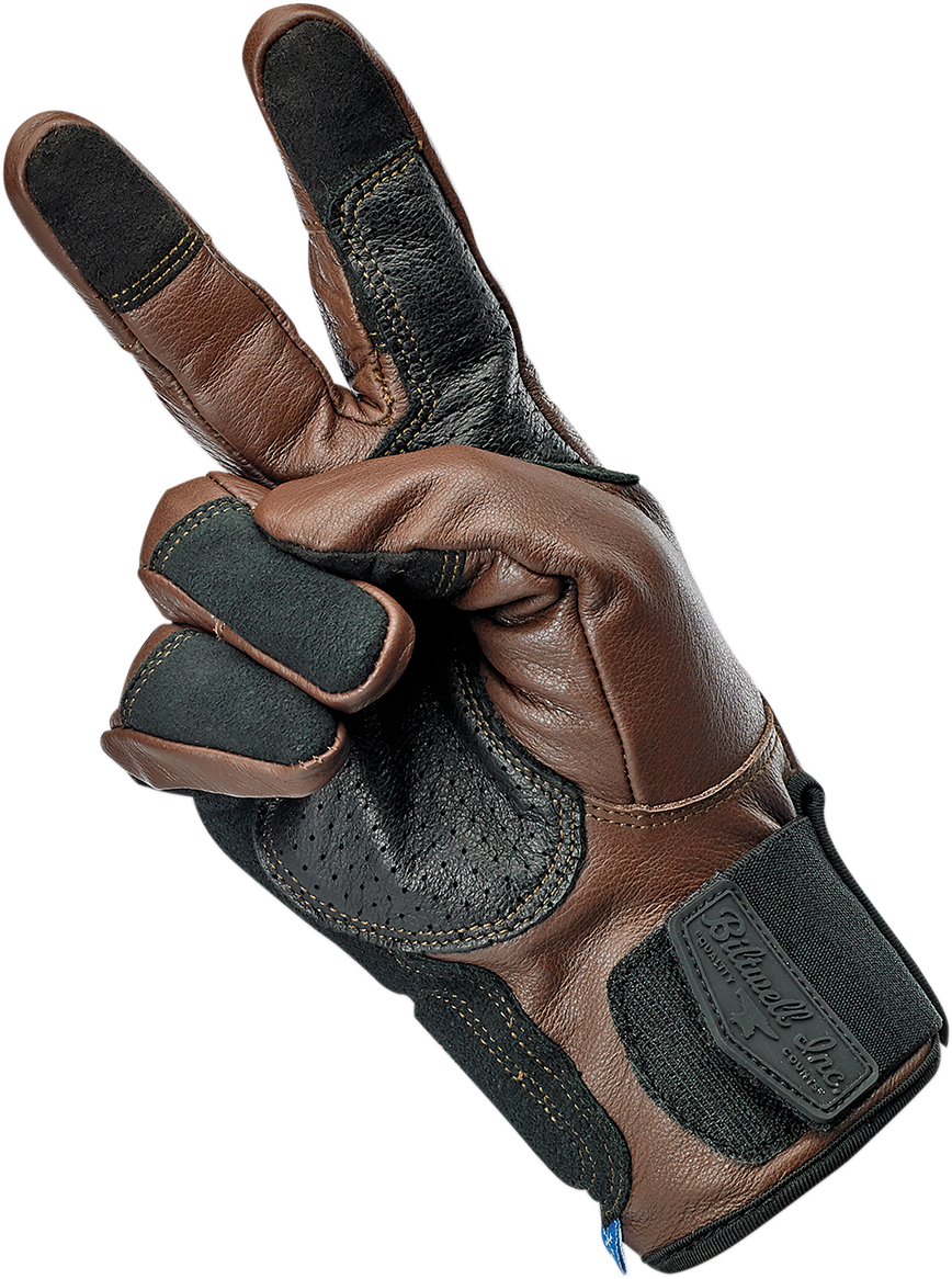 BILTWELL Belden Gloves - Chocolate/Black - Medium 1505-0201-303