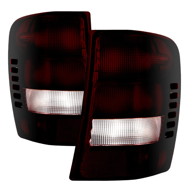 Xtune Jeep Grand Cherokee 1999-2002 OEM Style Tail Lights Red Smoked ALT-JH-JGC99-OE-RSM 9034107