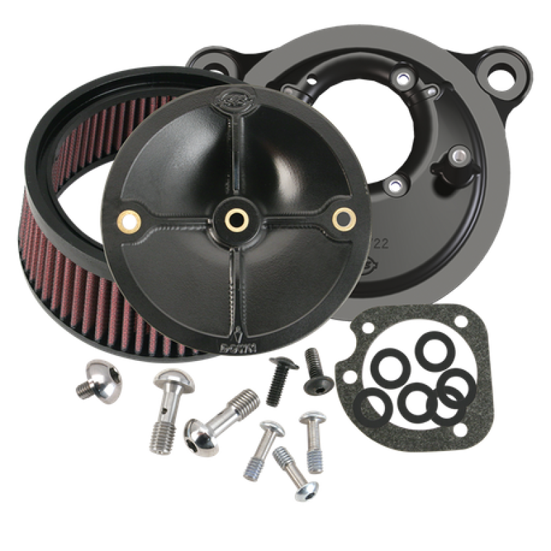 S&S Cycle 93-99 BT Models w/ Stock CV Carb Stealth Air Cleaner Kit w/o Cover 170-0100