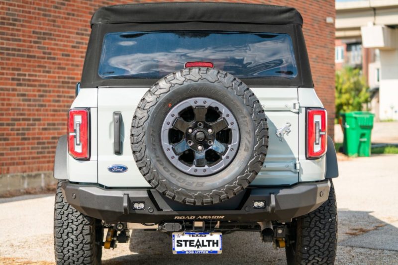 Road Armor 2021+ Ford Bronco Stealth Rear Slim Fit Bumper - Tex Blk