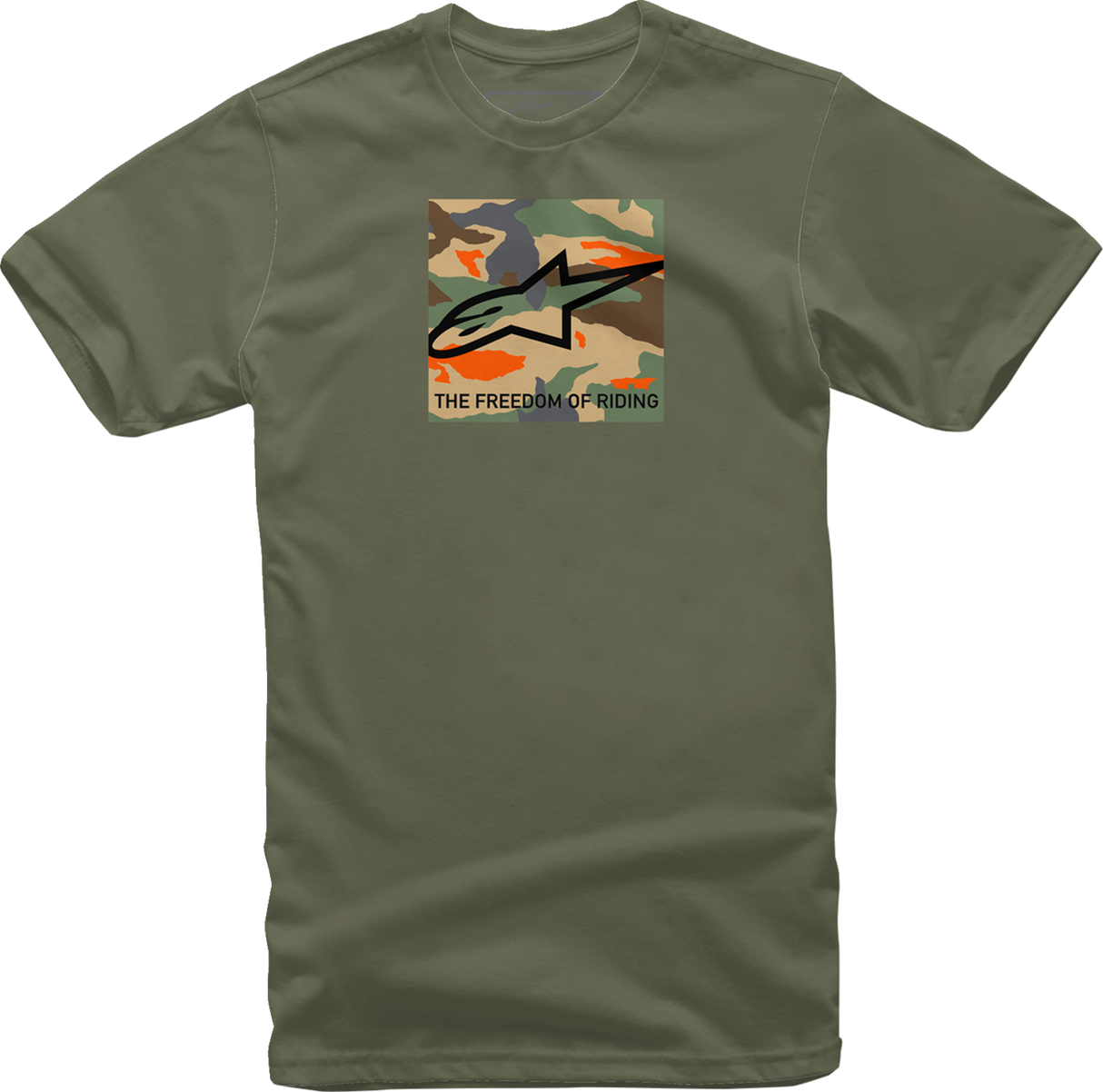 ALPINESTARS Free Camo T-Shirt - Military - 2XL 1232-722206902X