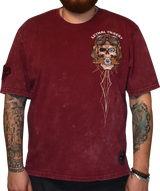 LETHAL THREAT Vintage Velocity Eye for an Eye T-Shirt - Red - Large VV40179L