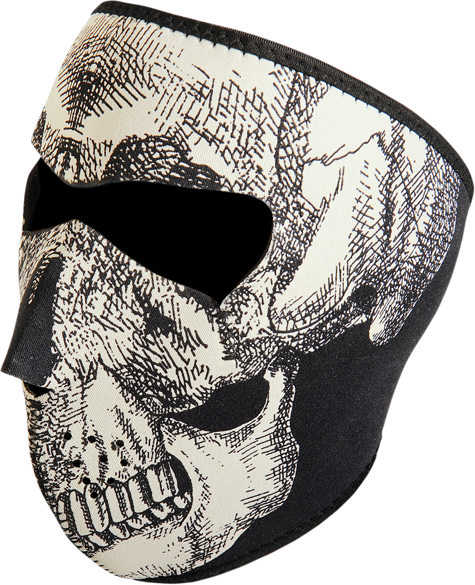 ZAN HEADGEAR Full-Face Mask - Skull Face Glow WNFM002G