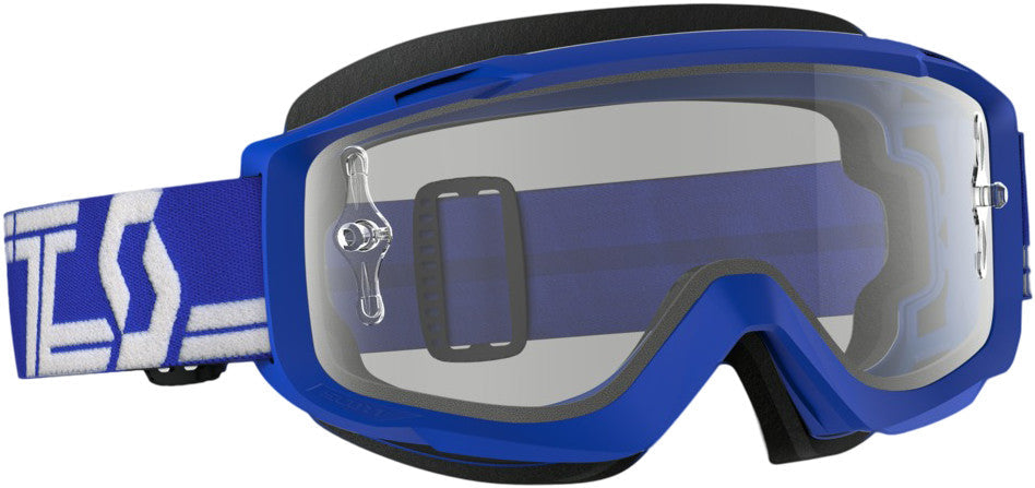 SCOTT Split Otg Goggle Blue/White W/Clear Works Lens 268189-1006113