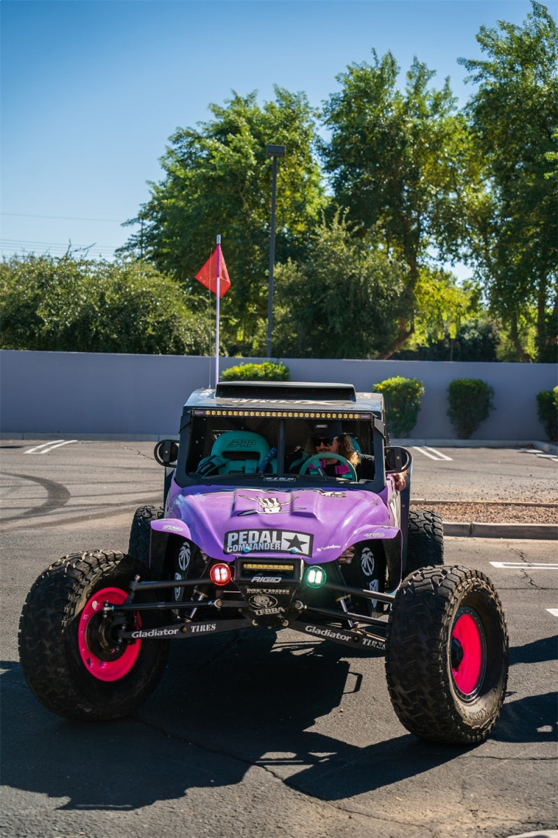 Rigid Industries x SHREDDY 360-Series 6in Lights w/Wt Bcklght (2) + 6 Covers (2 Pink/2 Teal/2 Blk) 36204-SHREDDY