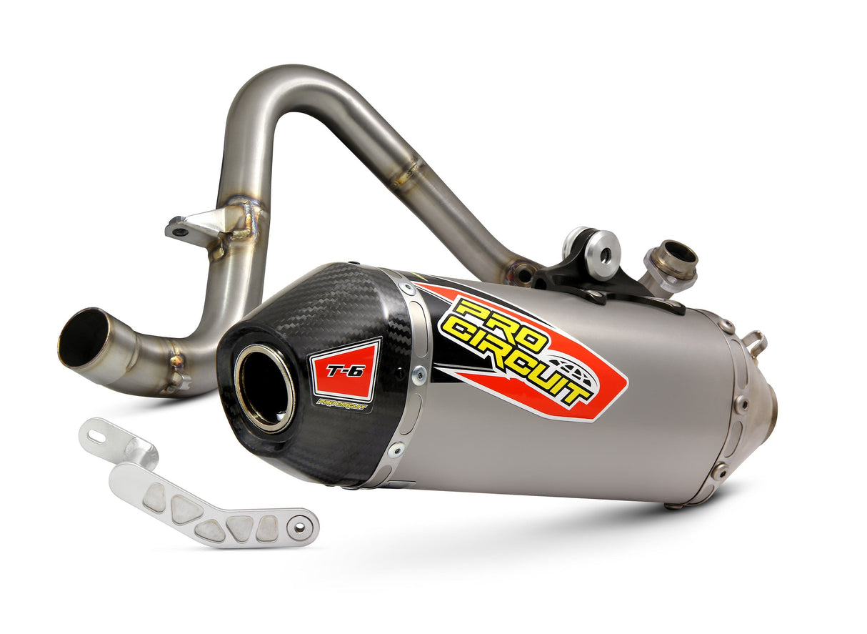 PRO CIRCUIT T-6 S/S Exhaust System W/Carbon Cap 0121712G