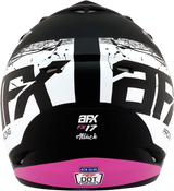 AFX FX-17 Helmet - Attack - Matte Black/Fuchsia - Large 0110-7169