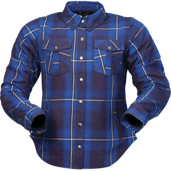 Z1R Women's Ashwood Flannel - Blue - XS 2822-1858