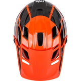 KALI Child Maya Full Face Helmet - Race - Gloss Orange/Gray/Black - OS 0221923312