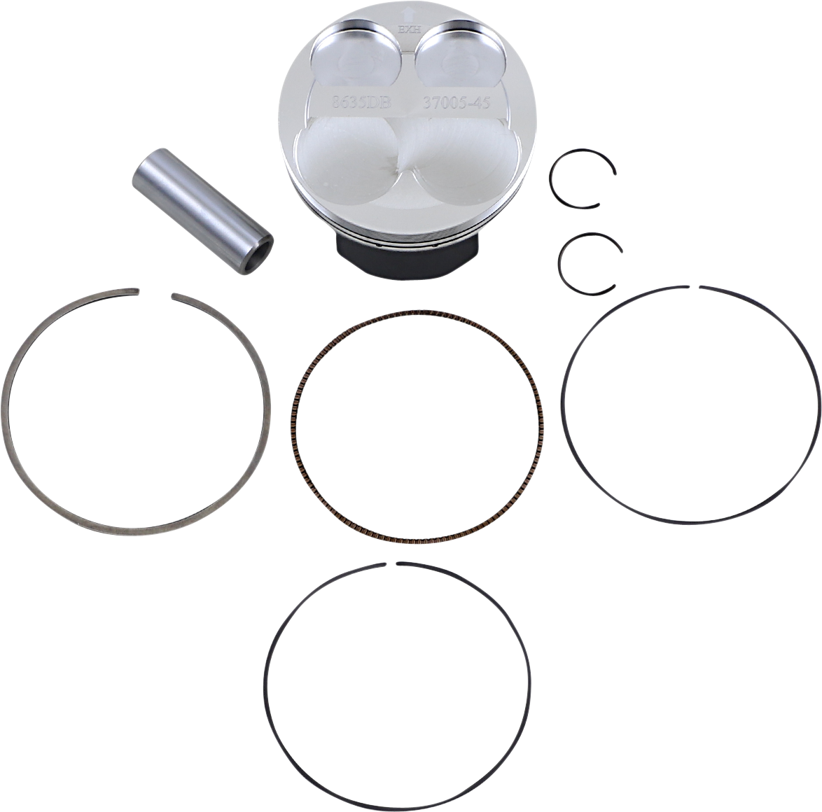 WOSSNER Piston Kit - KX250F - 76.97 mm 8635DB