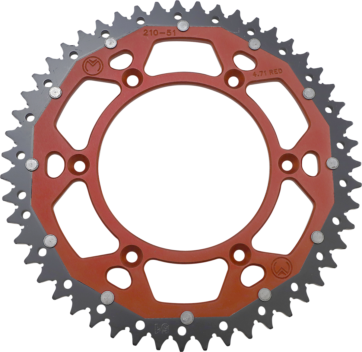 MOOSE RACING Dual Sprocket - Red - 51 Tooth 1210-210-51-13X