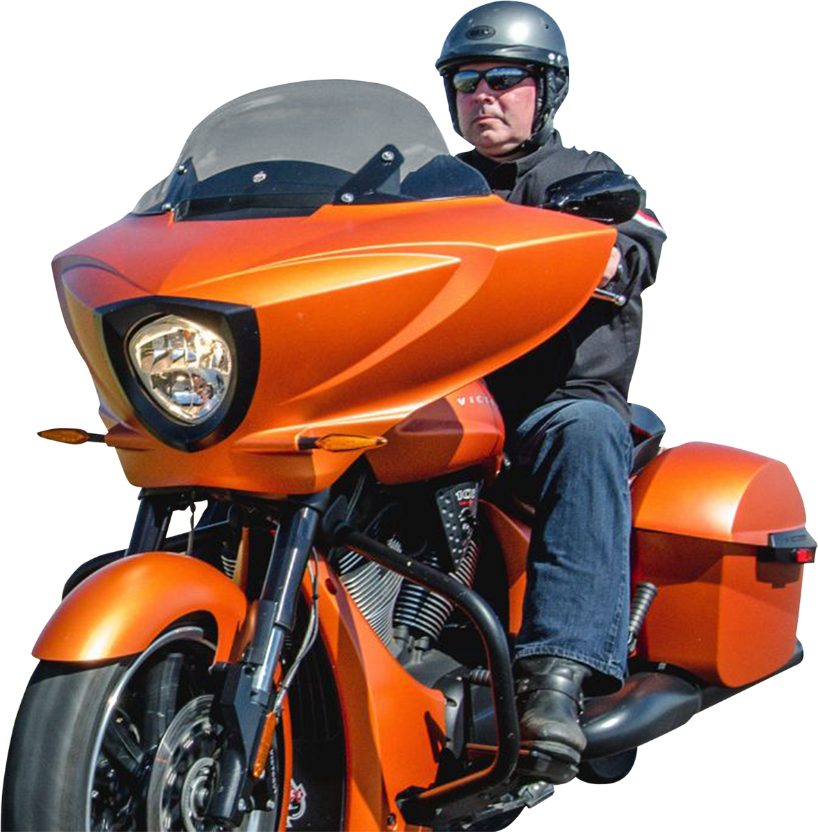 KLOCK WERKS Flare™ Windshield - 11" - Tinted - Victory KWW-06-0543