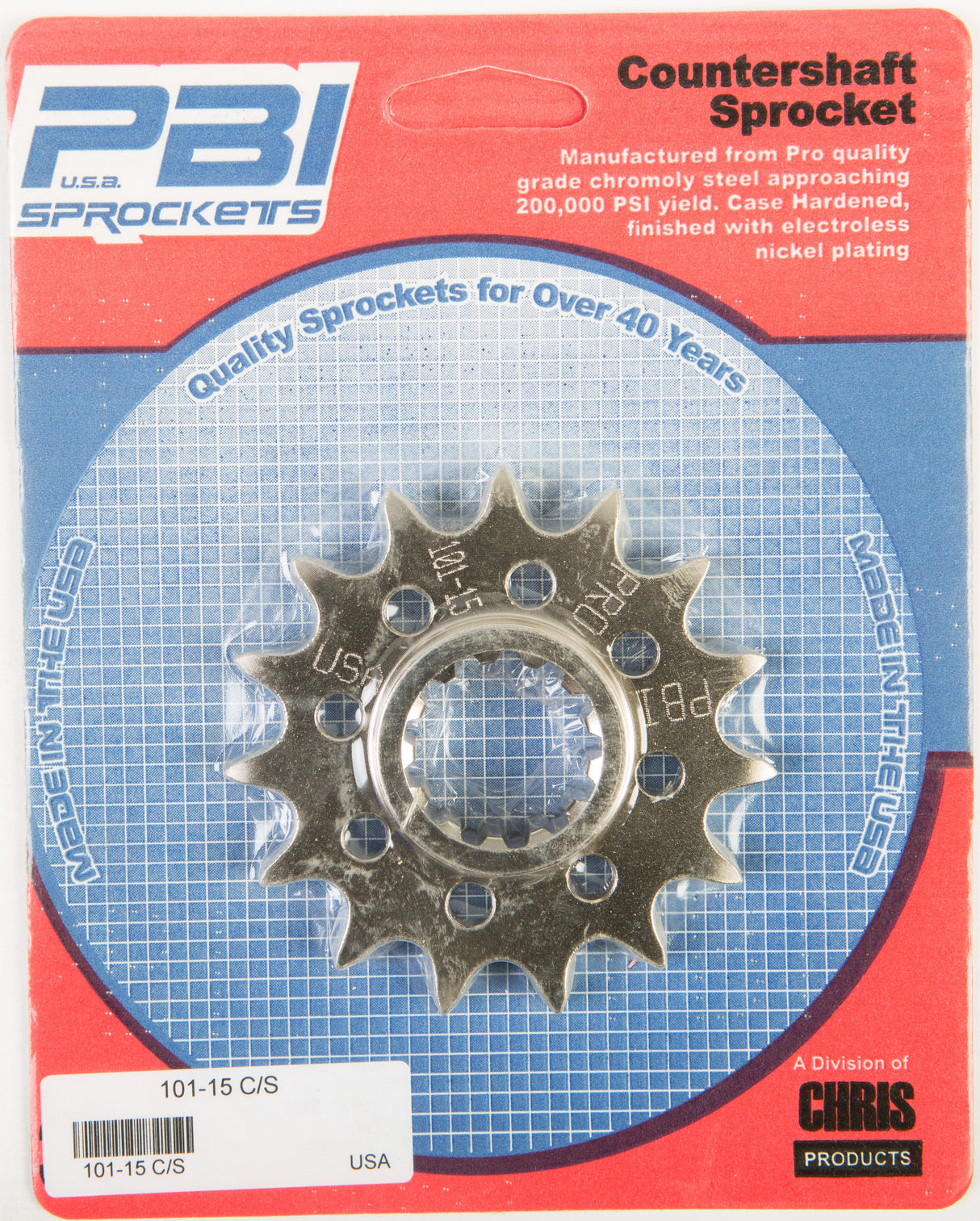 PBIFront Cs Sprocket Steel 15t-520 Hon101-15