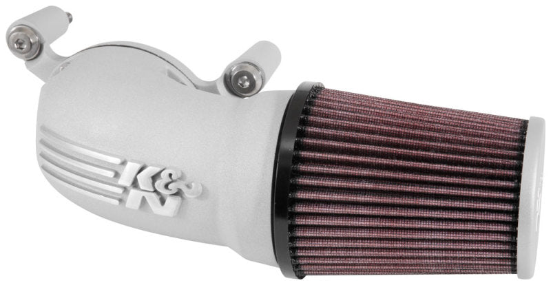 K&N 08-17 Harley-Davidson Touring Models Performance Air Intake System - Silver 63-1134S