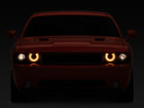 Raxiom 08-14 Dodge Challenger Halo Projctr Headlights w/Sequential Turn Signals-Blk Hsng(Clear Lens) CH3761