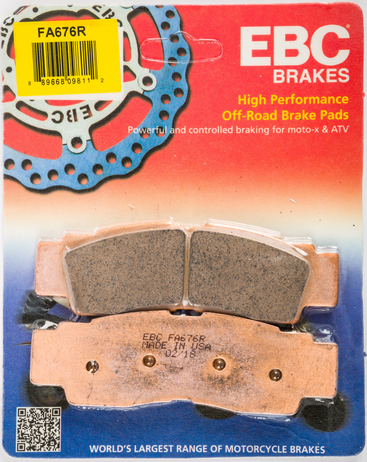 EBC Brake Pads Fa676r Sintered R Series FA676R