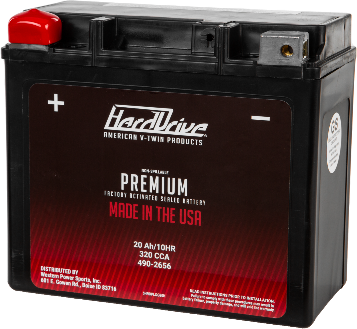 HARDDRIVE Gyz20h / Ytx20h Premium Battery HRDM72RGH