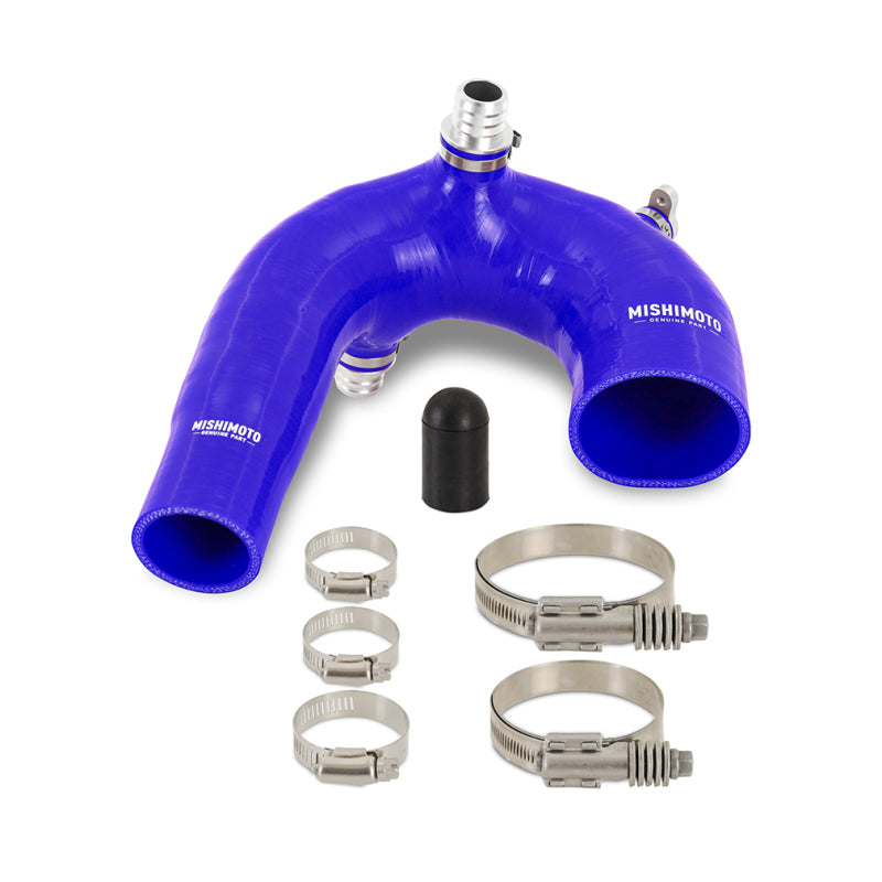 Mishimoto 2016+ Polaris RZR XP Turbo Silicone Intake J-Tube - Blue