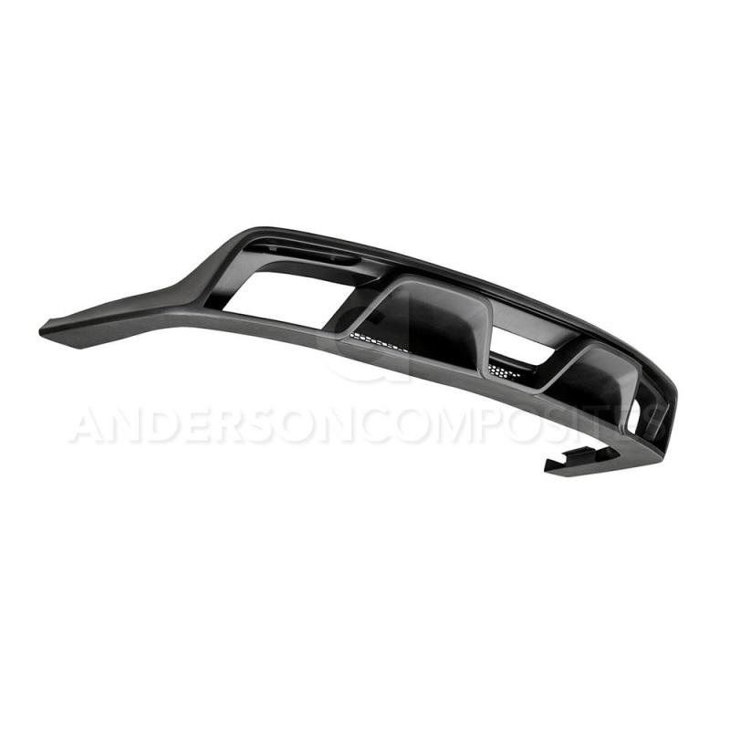 Anderson Composites 15-16 Ford Mustang R-Style Rear Valance (for Quad Tip Exhaust) AC-RL15FDMU-GR-GF