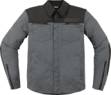 ICON Upstate Canvas CE Jacket - Gray - Medium 2820-6242