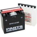 Parts Unlimited Agm Battery - Rtx14-Bs .69 L Ctx14-Bs