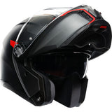 AGV Tourmodular Helmet - Frequency - Matte Gunmetal/Red - 2XL  211251F2OY00516