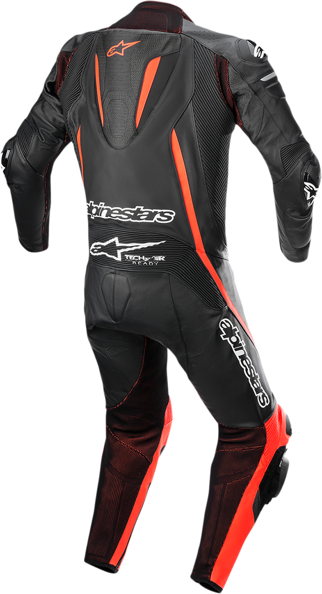 ALPINESTARS Fusion 1-Piece Suit - Black/Red Fluorescent - US 40 / EU 50 3153022-1030-50