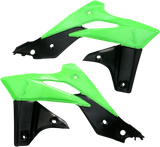 ACERBIS Radiator Shrouds - Green/Black 2314161089